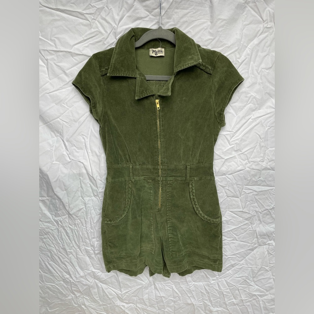 Show Me Your Mumu Outlaw Romper in Green